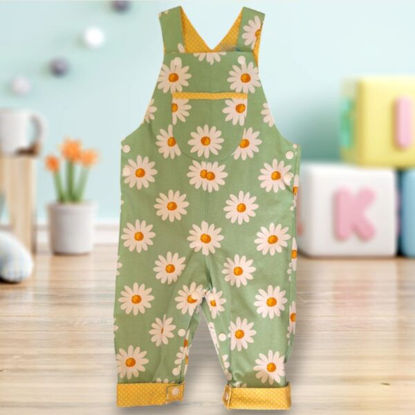Green Daisy Reversible Overalls